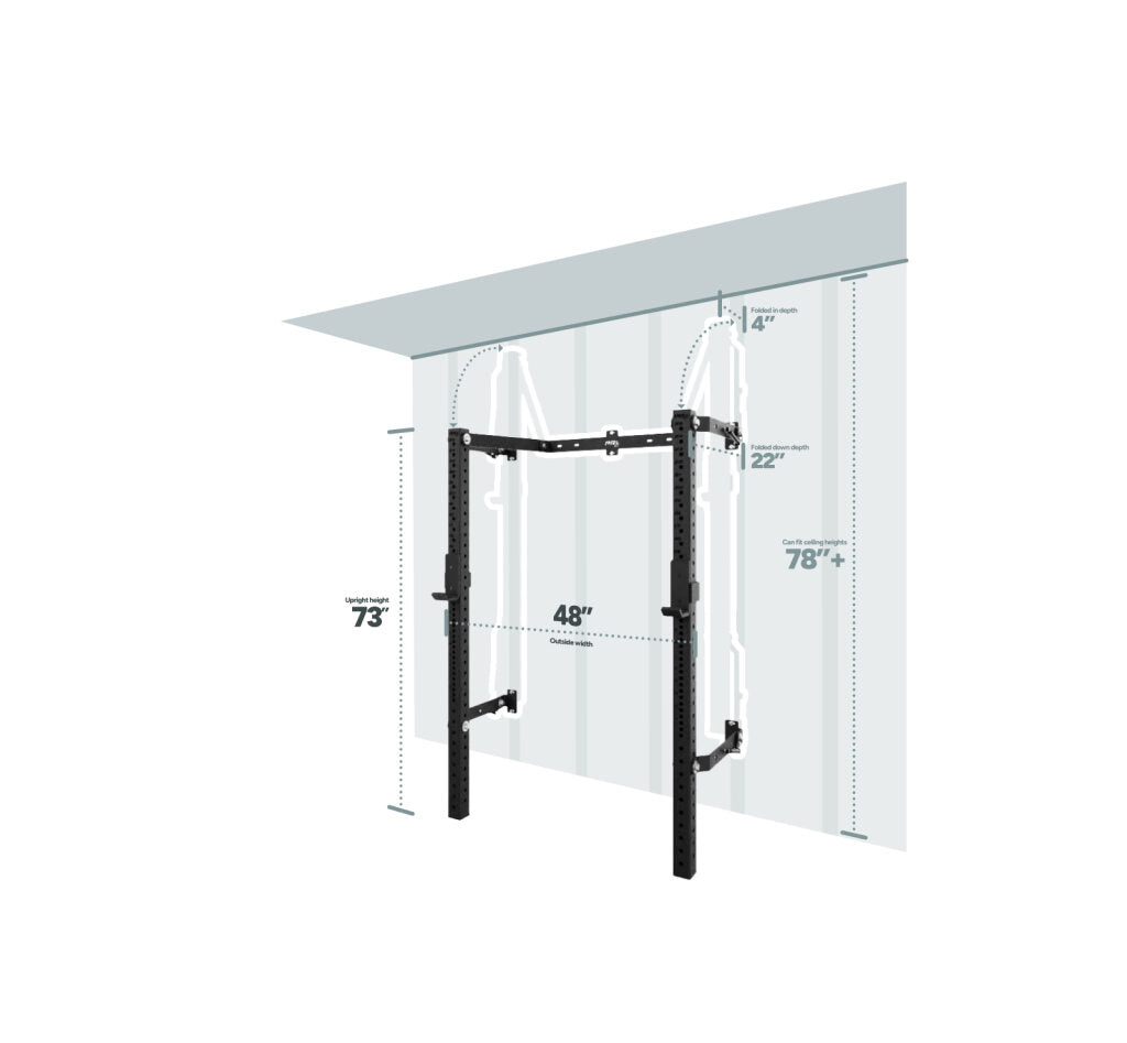 Profile® PRO Folding Squat Rack (no bar)