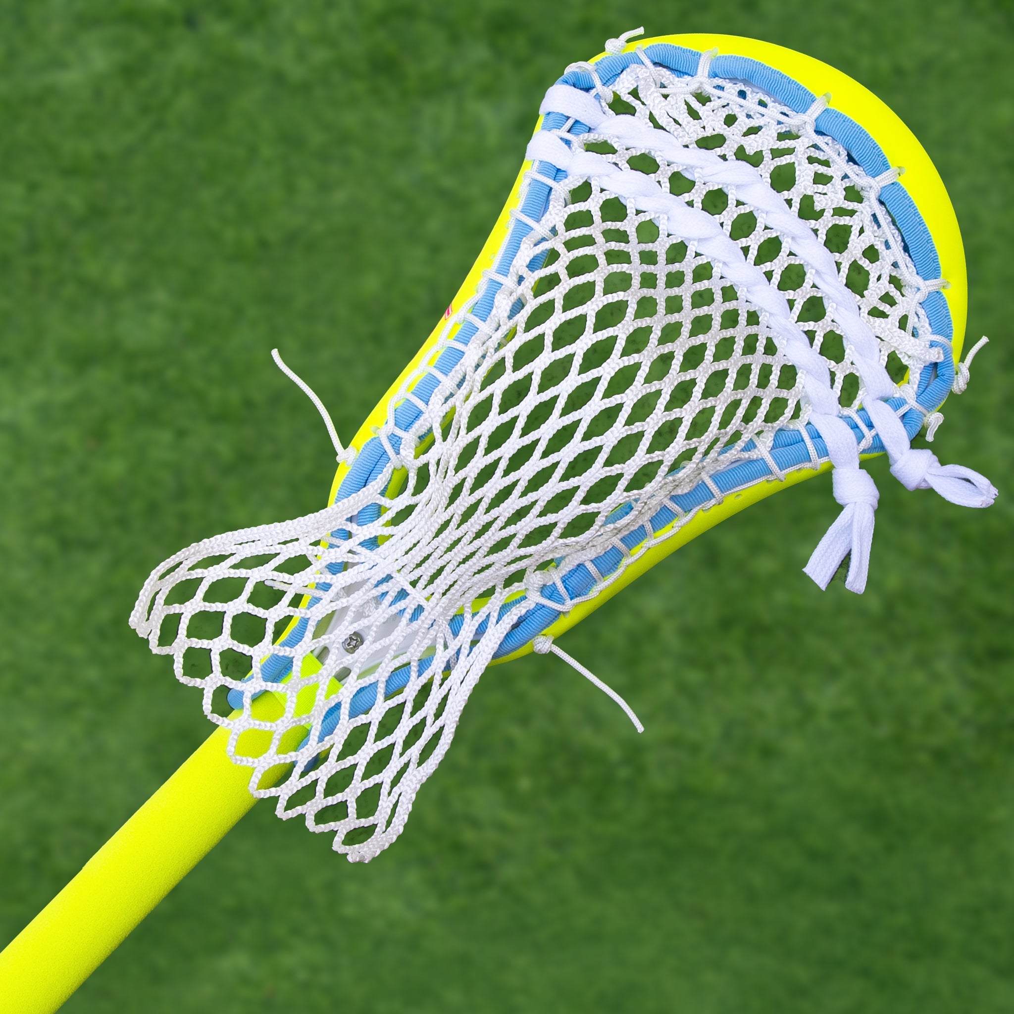 Citrus Cooler Hackees | Neon Yellow & Orange Padded Lacrosse Stick