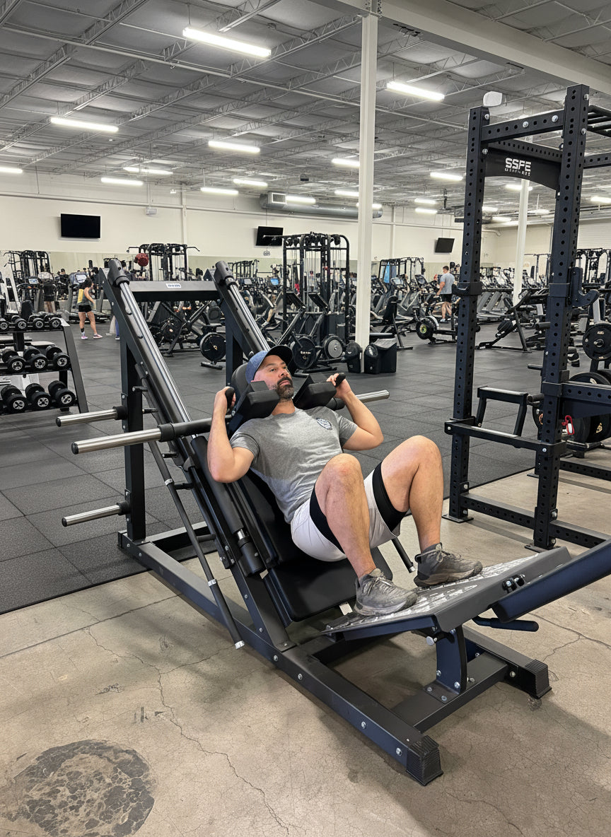 Plate Loaded 45° Leg Press & Hack Squat Machine (New)