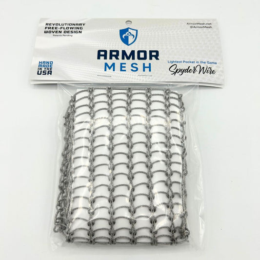 Armor Mesh Men's Spyder Wire Lacrosse Mesh (Steel)