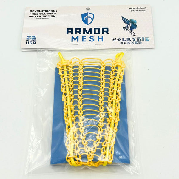 Armor Mesh Women's Valkyrie Runner (Yellow) Lacrosse Mesh Armor Mesh