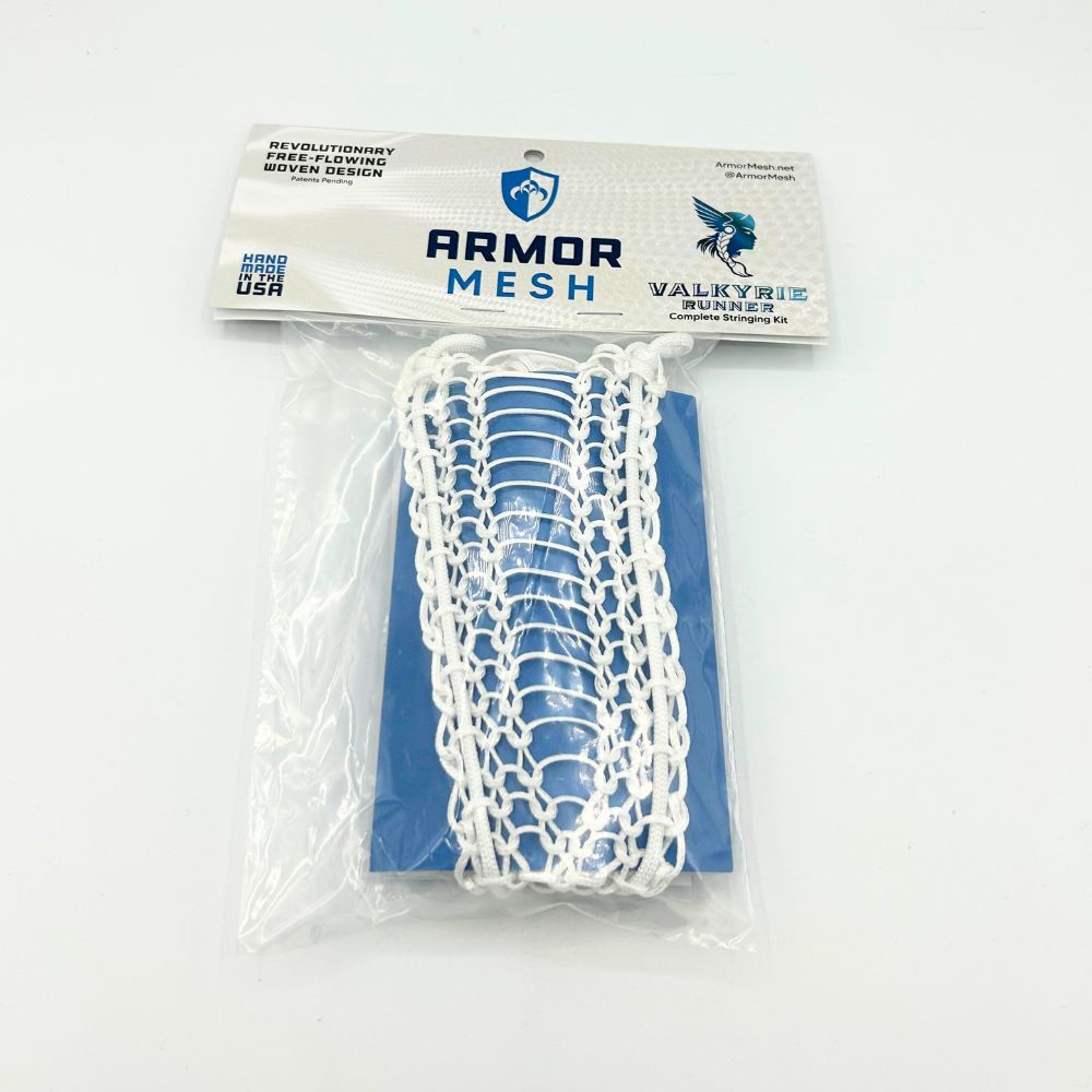 Armor Mesh Women's Valkyrie Runner Stringing Kit (White) Lacrosse Stringing Kit Armor Mesh