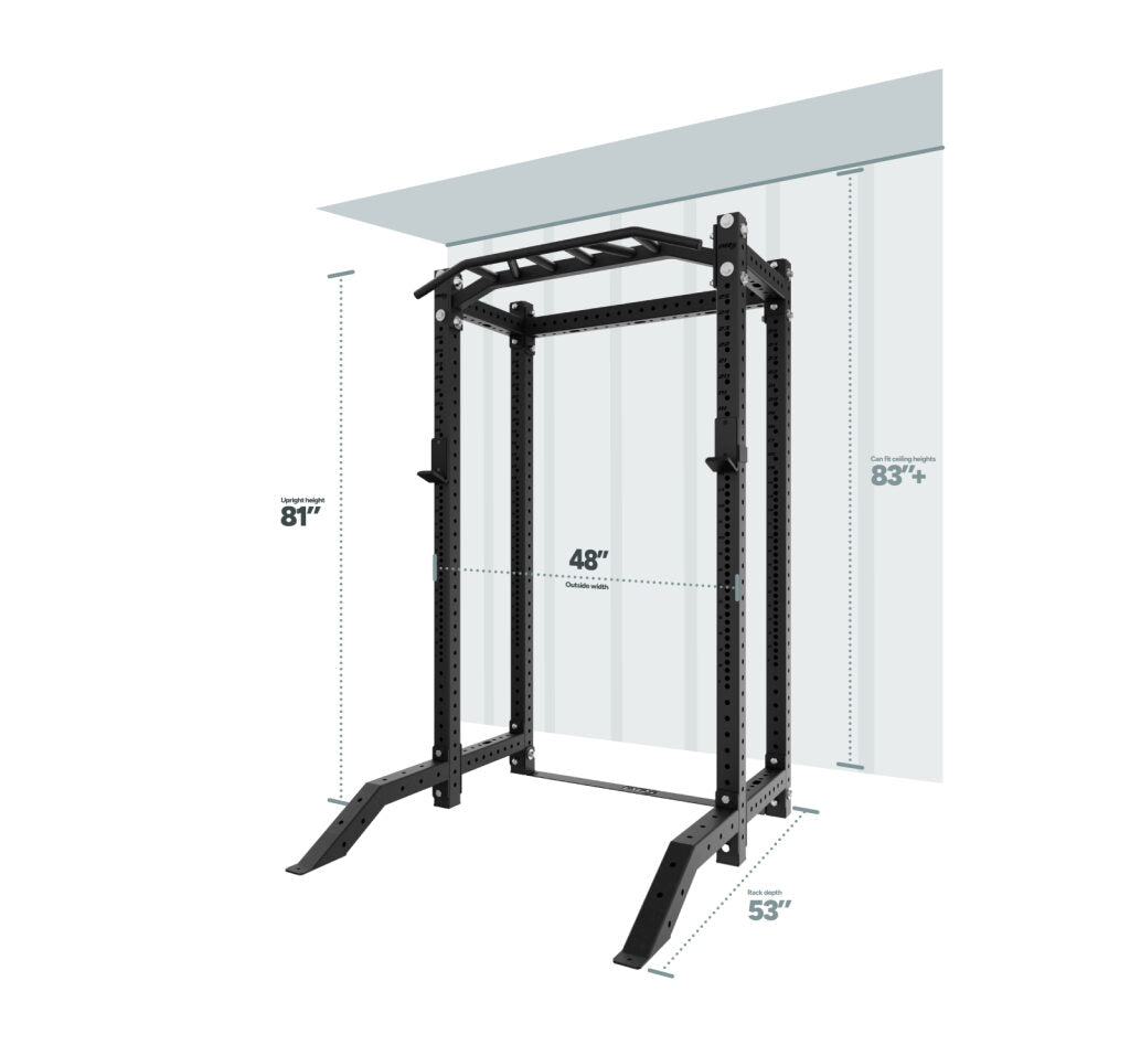 Build Limitless Half Rack | Compact 3x3 Steel Squat Rack