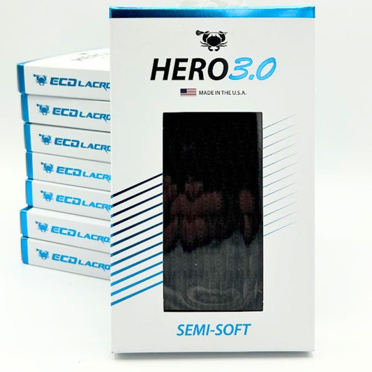 ECD Hero 3.0 Semi-Soft Lacrosse Mesh (Black)