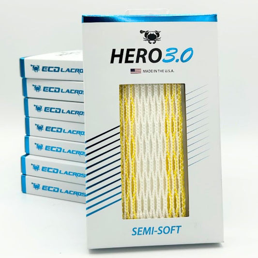 ECD Hero 3.0 Semi-Soft Storm Striker Lacrosse Mesh (Golden Yellow)