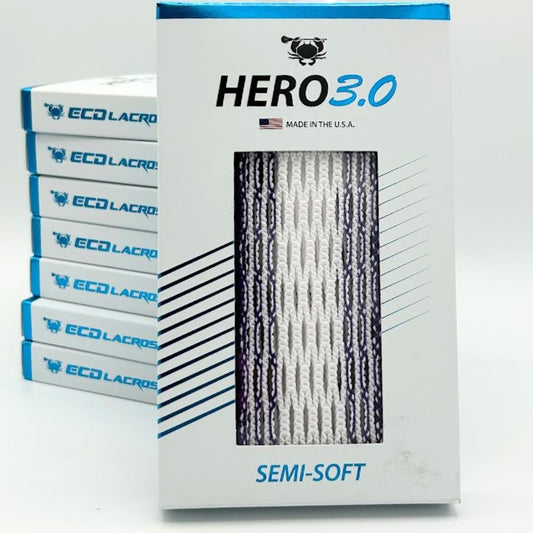 ECD Hero 3.0 Semi-Soft Storm Striker Lacrosse Mesh (Purple)