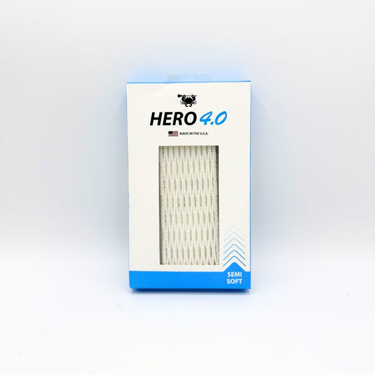 ECD Hero 4.0 Semi-Soft Lacrosse Mesh (White)