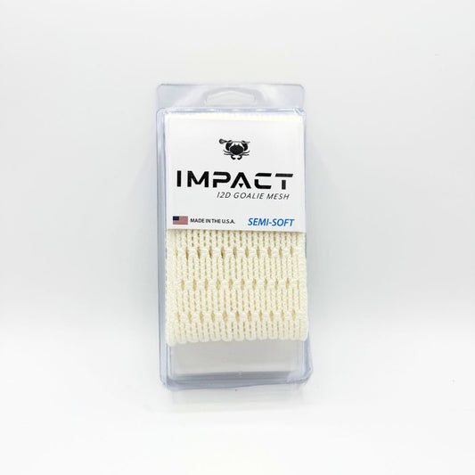 ECD Impact 12D Semi-Soft Lacrosse Goalie Mesh (White)