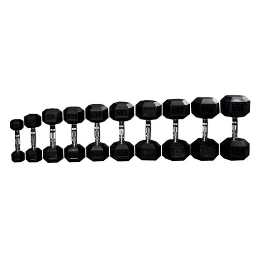 PRx Rubber Hex Dumbbells Sets
