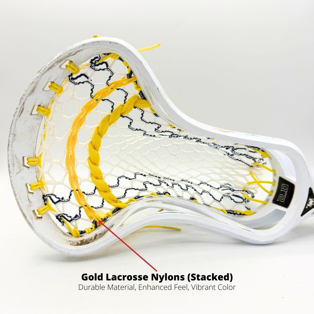 Gold Lacrosse Nylon Lacrosse Shooting Cord LaxRoom