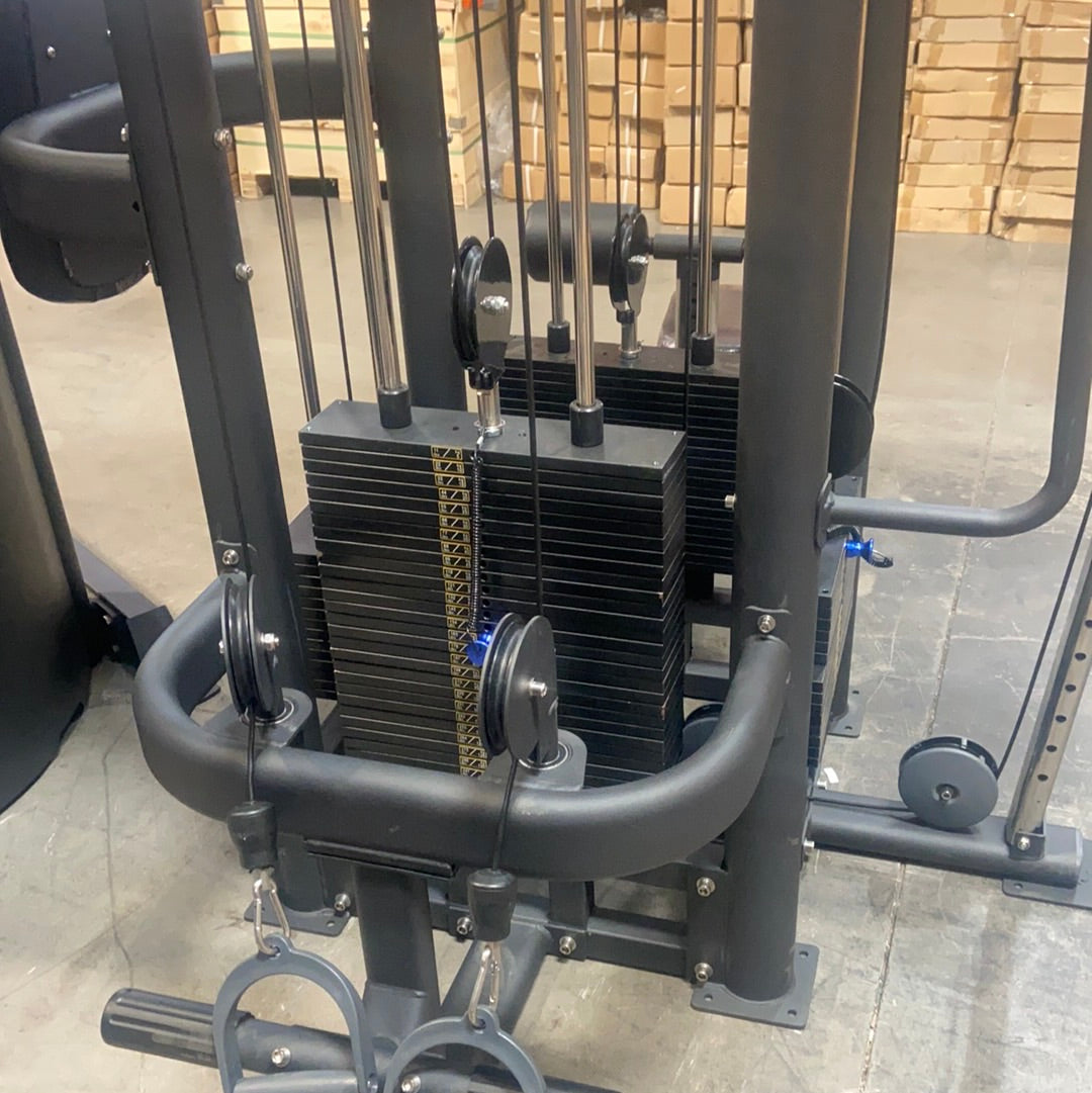 Selectorized 4 Station Jungle Gym Machine with 4x Weight Stacks (New)