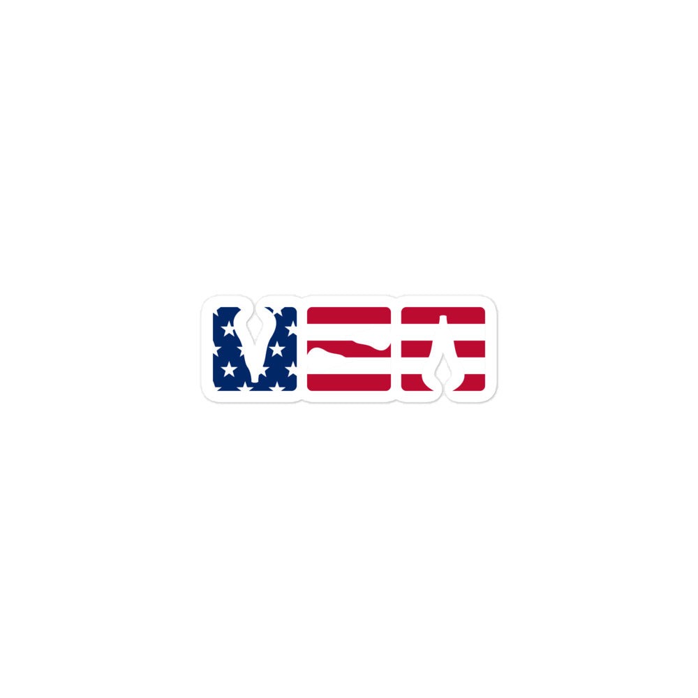 USA Lacrosse Sticker 3″×3″
