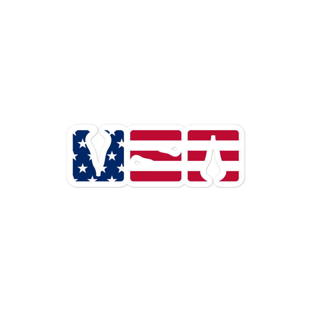 USA Lacrosse Sticker 4″×4″