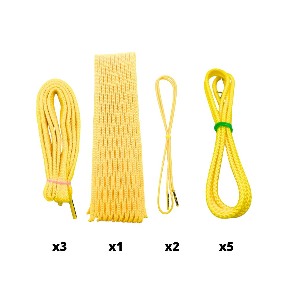 LaxRoom 10-Diamond Lacrosse Stringing Kit (Yellow)