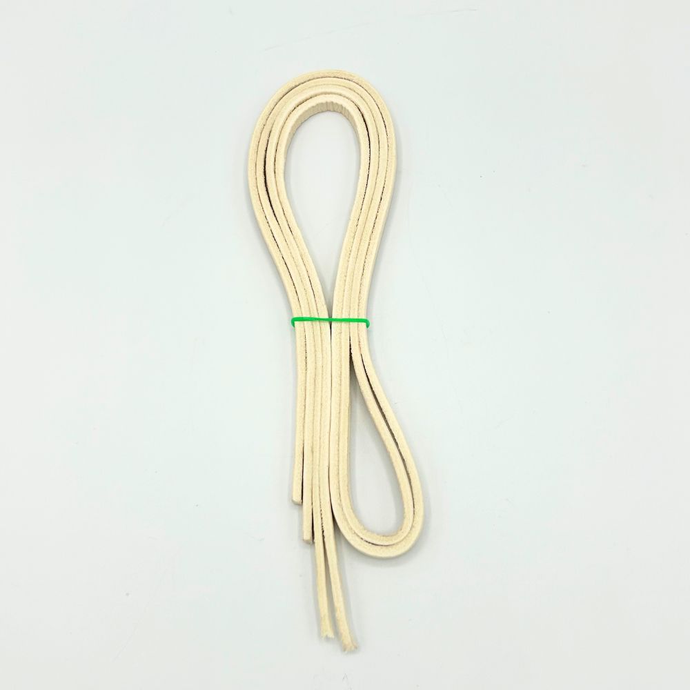 LaxRoom Aluminum Tanned Lacrosse Leathers (White) 2 Leathers Lacrosse Leather LaxRoom