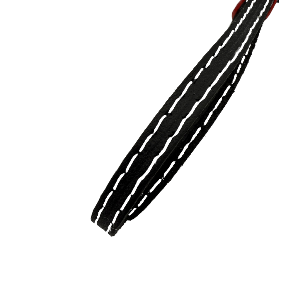 LaxRoom Threaded Lacrosse Leathers (Black White Tracer)