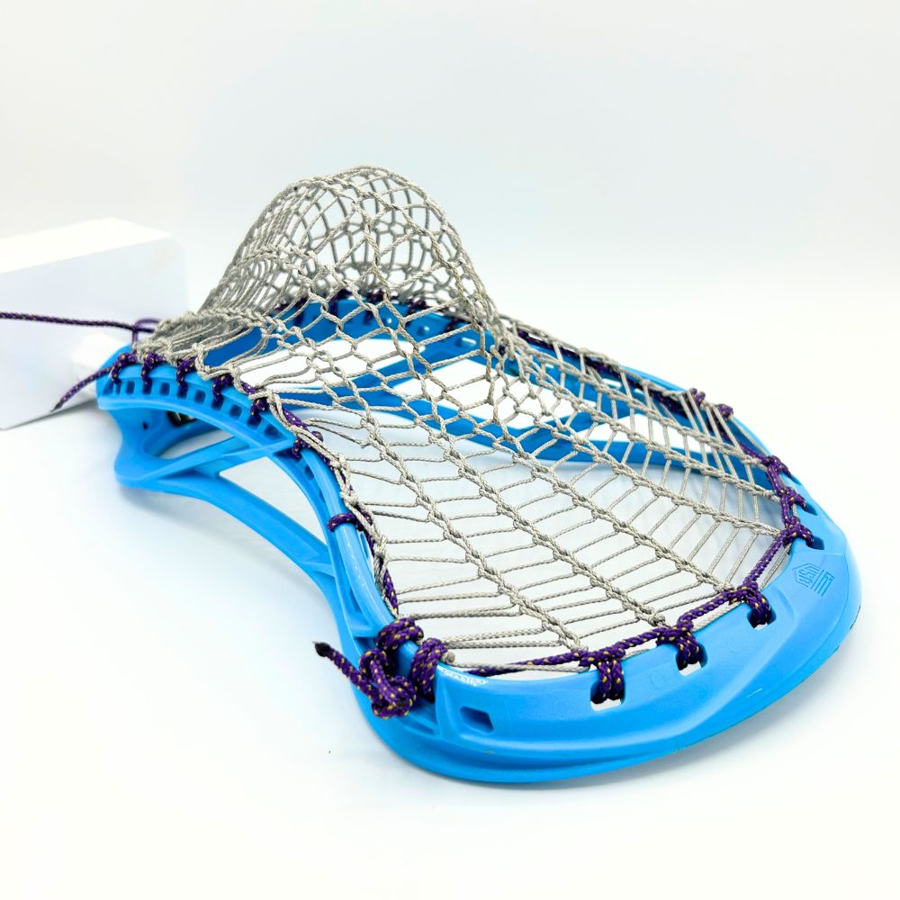Strung Maverik Optik 3 Lacrosse Head with Armor Mesh Spider Wire