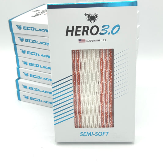 ECD Hero 3.0 Semi-Soft Storm Striker Lacrosse Mesh (Orange)