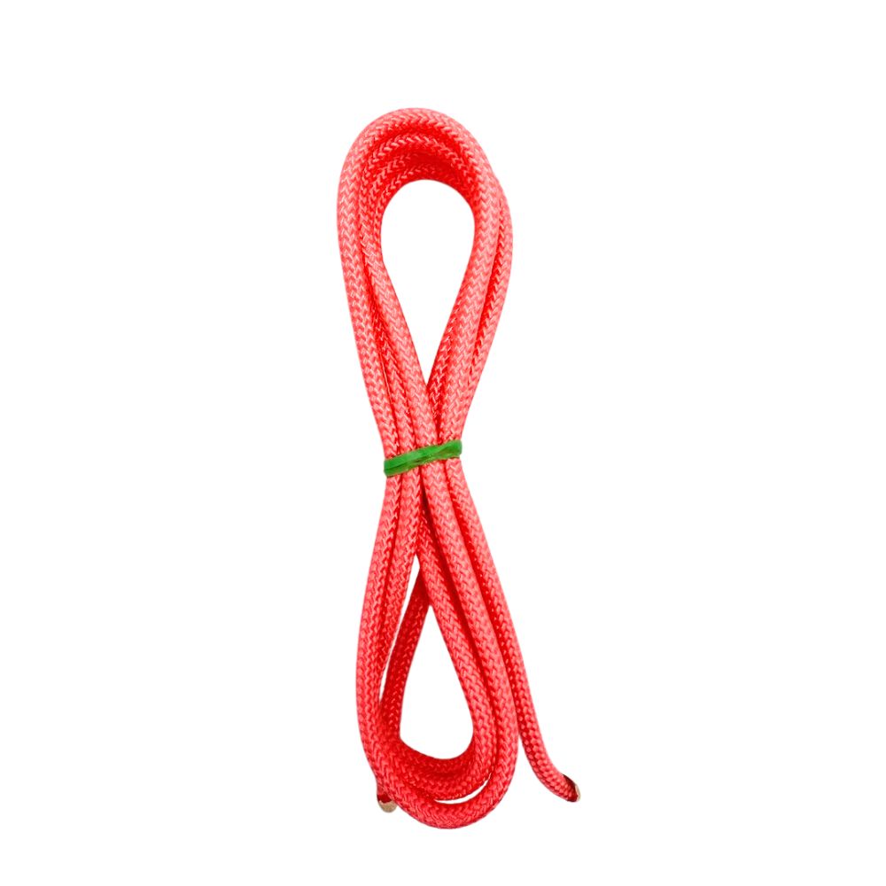 pink womens lacrosse shooting string on a white background