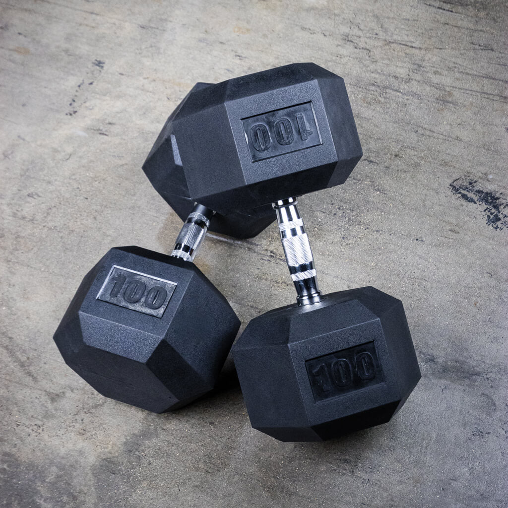 PRx Rubber Hex Dumbbells
