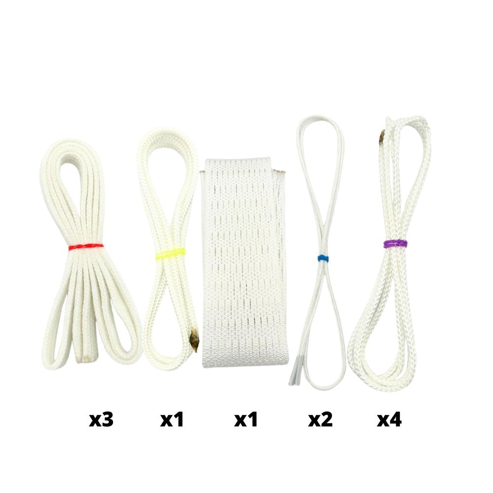 Stringers Shack 10D Lacrosse Stringing Kit (White)