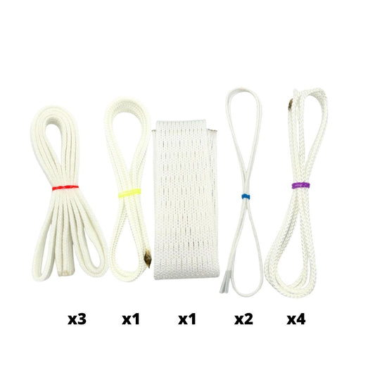 Stringers Shack 10D Lacrosse Stringing Kit (White)