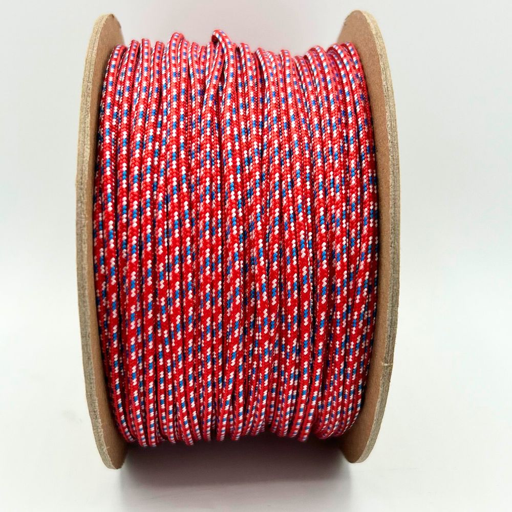 Stringers Shack HT Sidewall String (Red / White / Blue) 100 Yard Spool