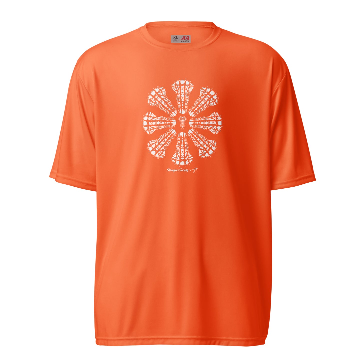 Women's Performance Lacrosse Mandala Shirt Safety Orange
